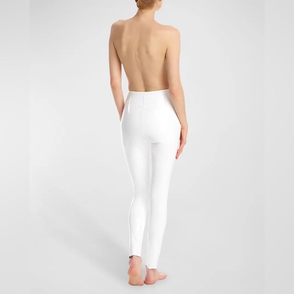 COMMANDO Control Top Faux Patent Leather Leggings | Porcelain | Size XS - Picture 5 of 10